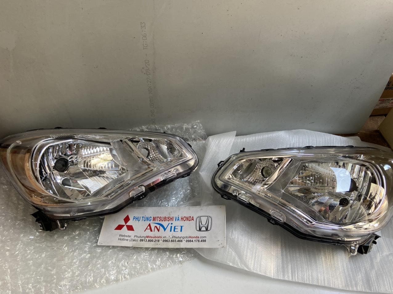 Đèn pha xe Mitsubishi Attrage 2014-2020 hàng Thái 