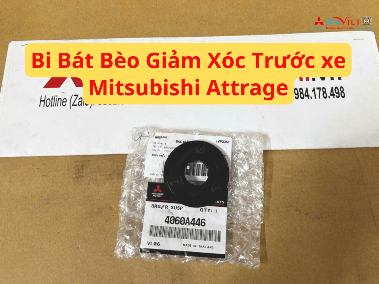 Bi Bát Bèo Giảm Xóc Trước xe Mitsubishi Attrage