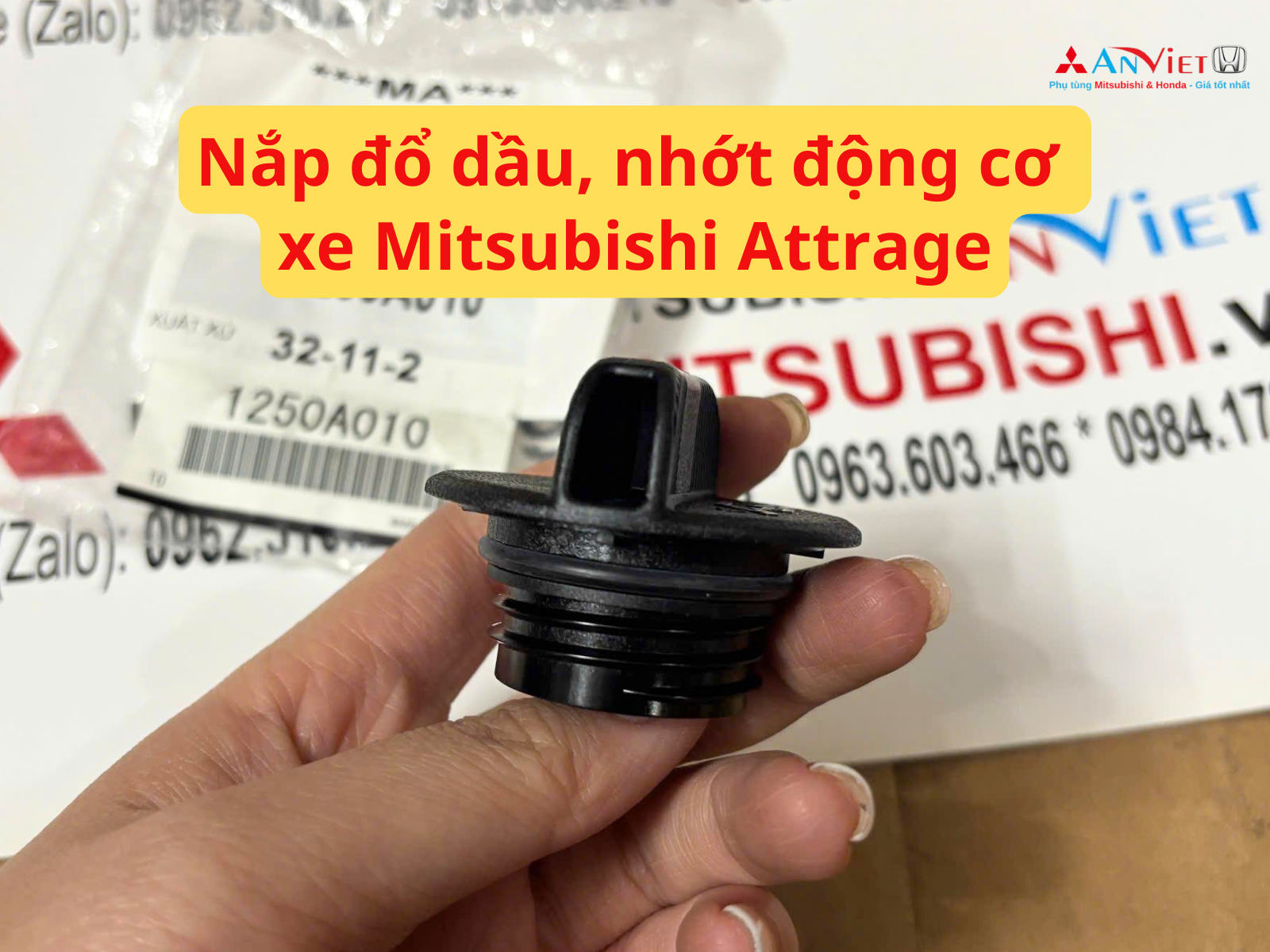Nắp đổ dầu, nhớt động cơ xe Mitsubishi Attrage