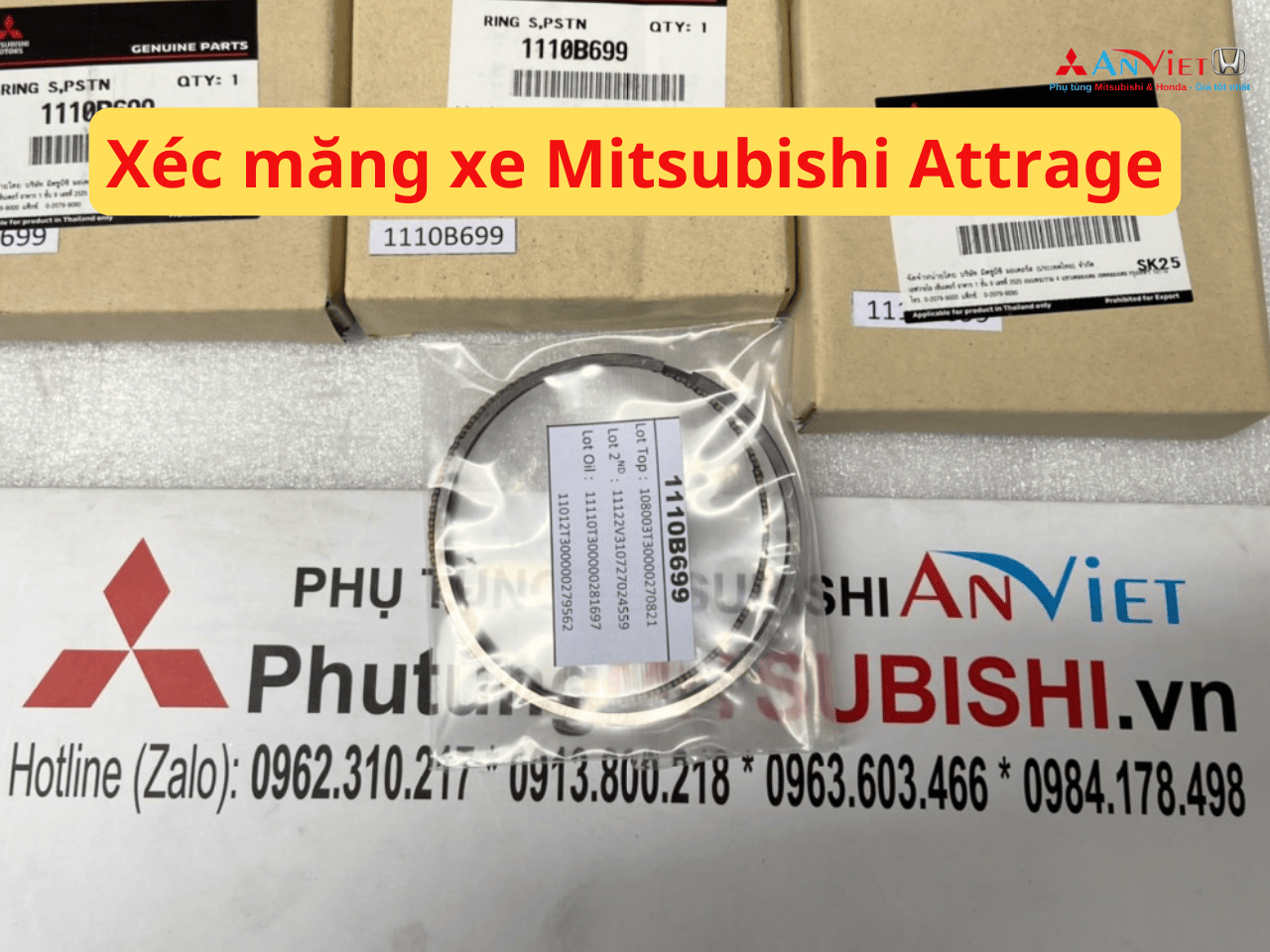 Xéc măng xe Mitsubishi Attrage