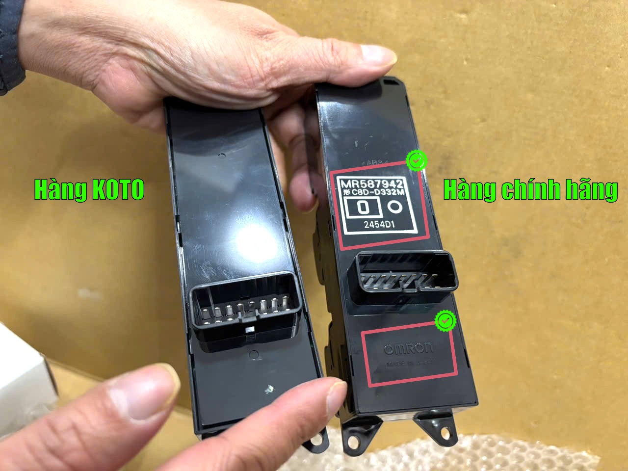 Công tắc lên xuống kính Tổng xe Mitsubishi Zinger, Grandis, Triton và Pajero Sport