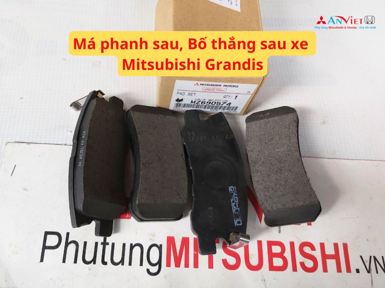 Má phanh sau, Bố thắng sau xe Mitsubishi Grandis