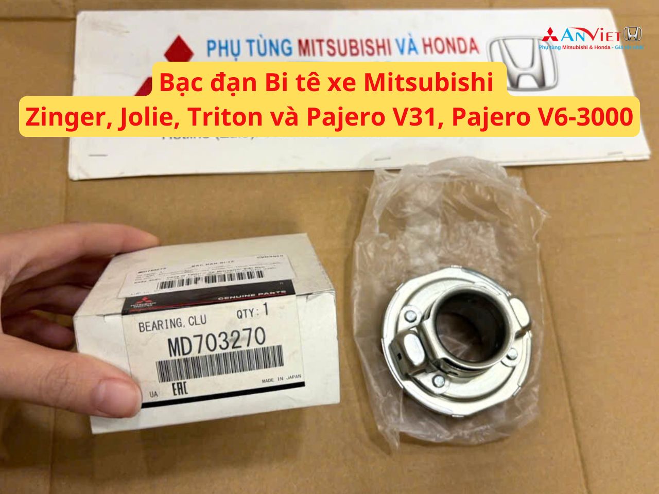 Bạc đạn Bi tê xe Mitsubishi Zinger, Jolie, Triton và Pajero V31, Pajero V6-3000