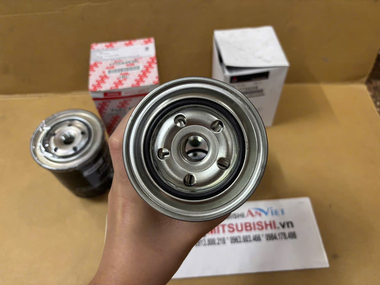Lọc nhiên liệu, Lọc dầu xe Mitsubishi Triton và Pajero Sport Máy Dầu | Động cơ 4D56