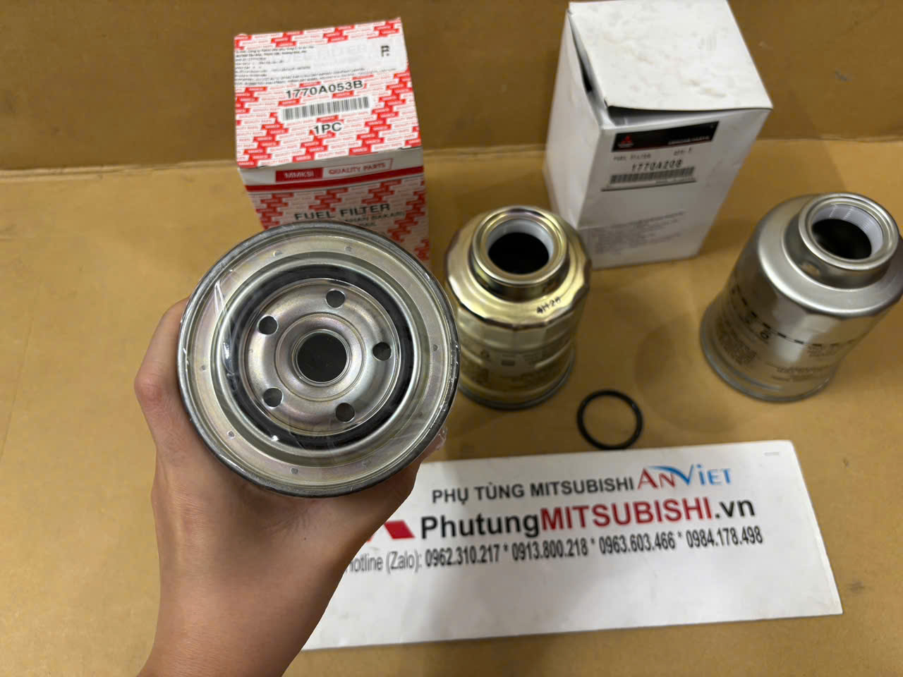 Lọc nhiên liệu, Lọc dầu xe Mitsubishi Triton và Pajero Sport Máy Dầu | Động cơ 4D56