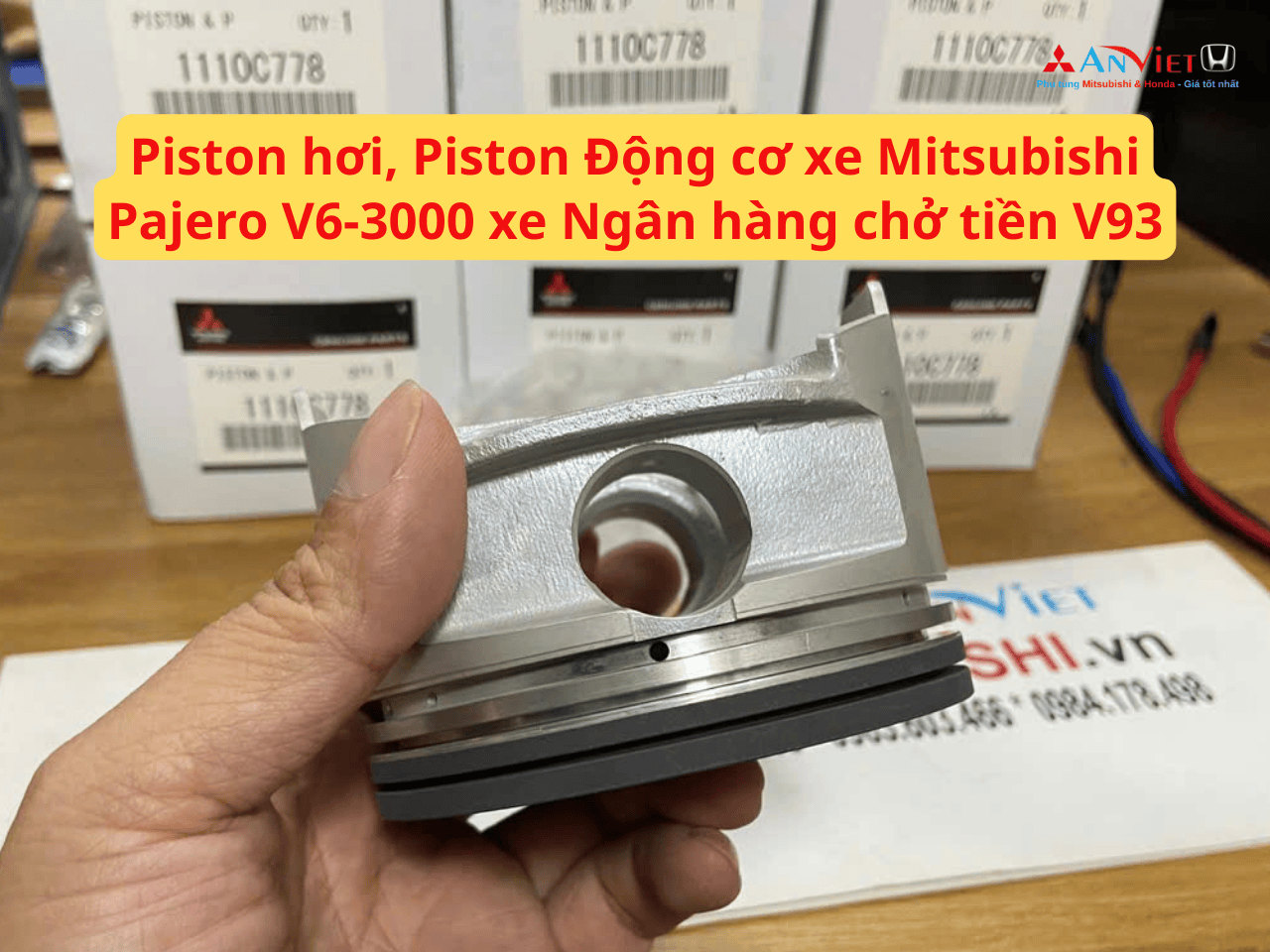 Piston hơi, Piston Động cơ xe Mitsubishi Pajero V6-3000 xe Ngân hàng chở tiền V93