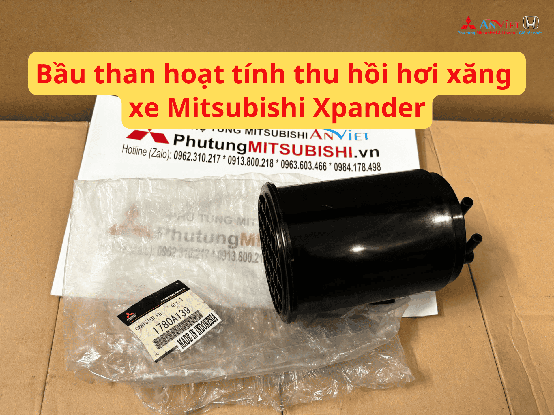 Bầu than hoạt tính thu hồi hơi xăng xe Mitsubishi Xpander
