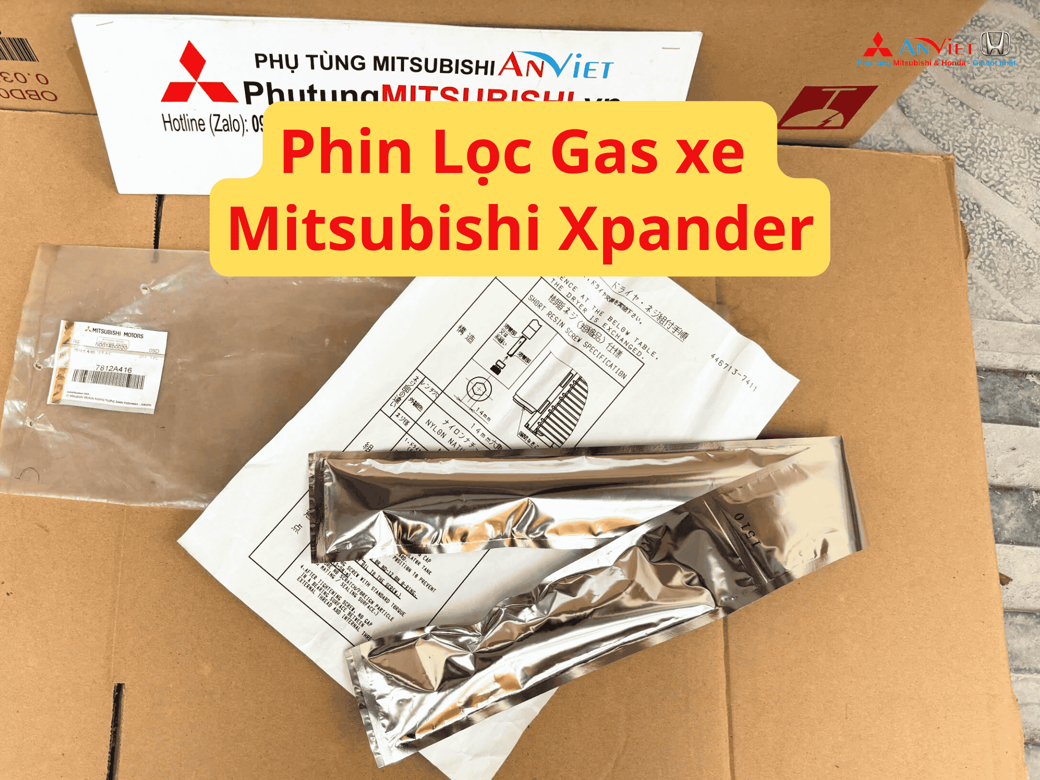 Phin Lọc Gas xe Mitsubishi Xpander