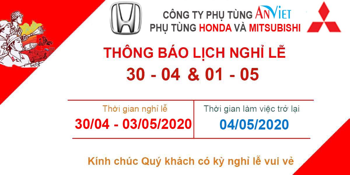 Thông báo lịch nghỉ lễ 30/04-01/05