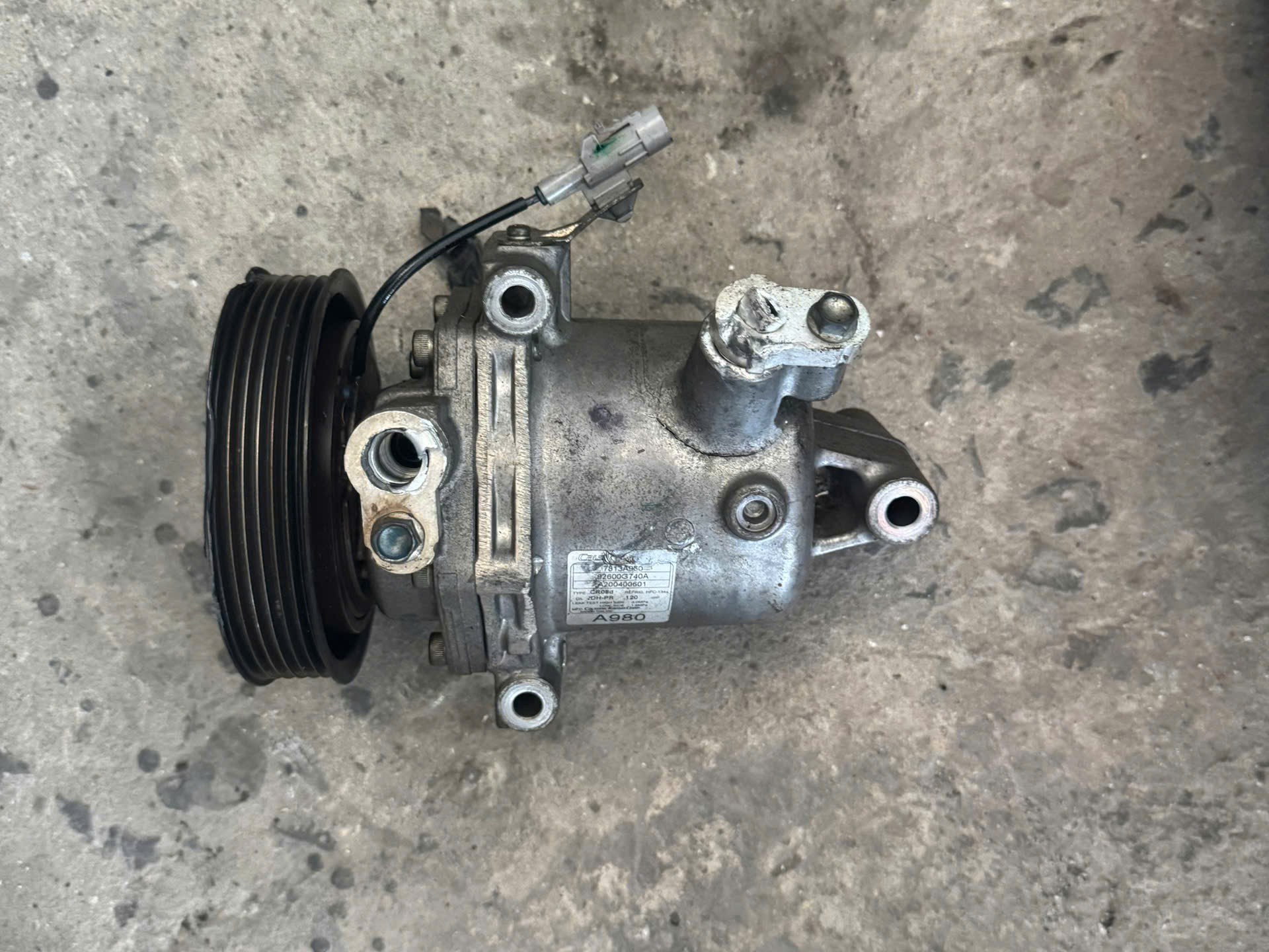 bãi 7813a980 Lốc điều hòa máy lạnh mã cụm cả ly hợp lốc đầu lốc cuộn từ Mitsubishi Attrage Mirage 2020 2022