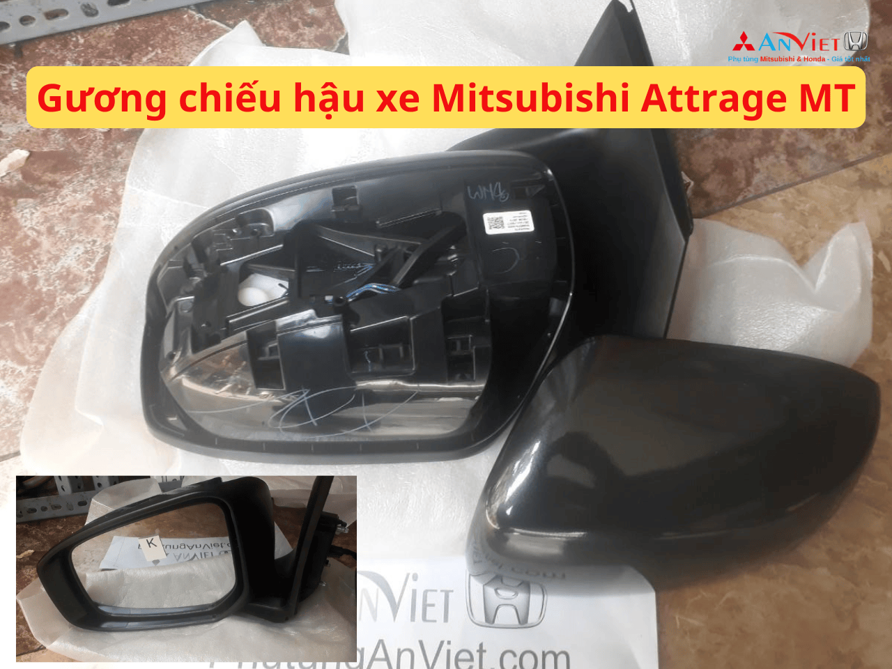 Gương chiếu hậu xe Mitsubishi Attrage