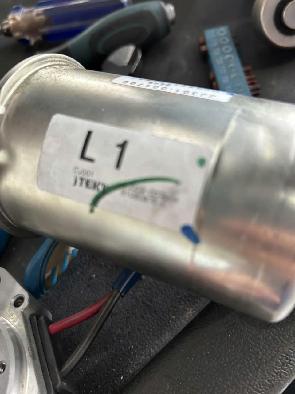 Mô tơ điện trợ lực thước lái lắp ở trục cọc lái xe Mitsubishi Attrage, Mirage hàng bãi