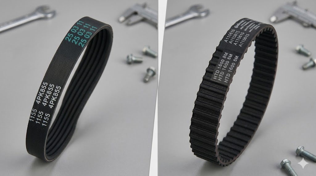 Ph&acirc;n loại d&acirc;y curoa tr&ecirc;n xe &ocirc; t&ocirc;