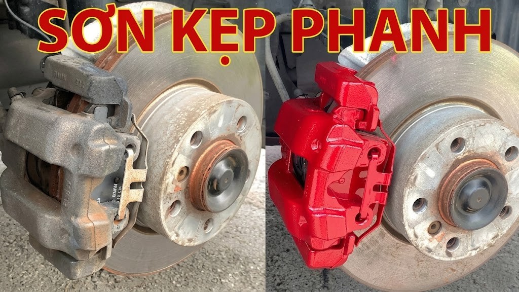 sơn c&ugrave;m kẹp phanh