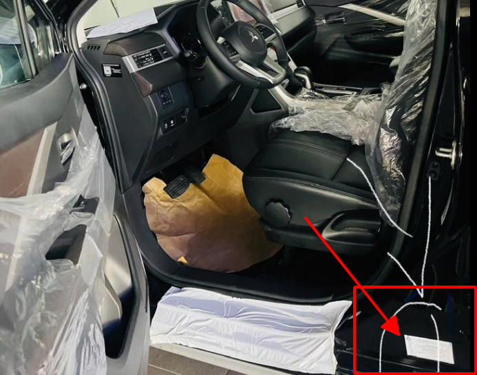 Số VIN xe Mitsubishi Destinator nằm ở đ&acirc;u?