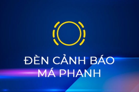 Đ&egrave;n cảnh b&aacute;o m&aacute; phanh m&ograve;n tr&ecirc;n bảng điều khiển