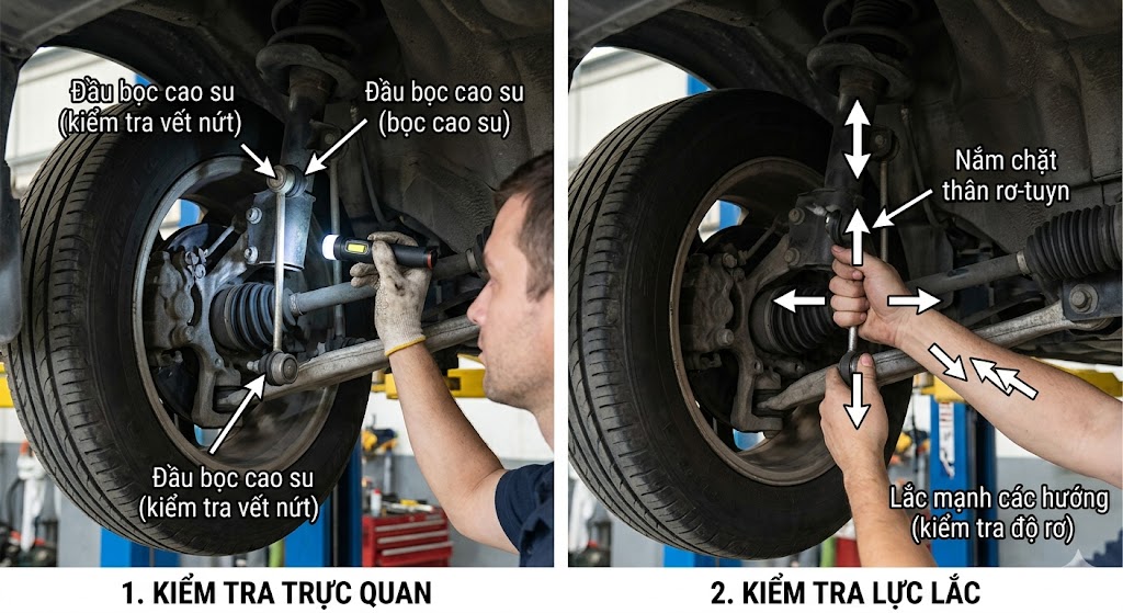 Hướng dẫn cách kiểm tra rotuyn cân bằng tại nhà