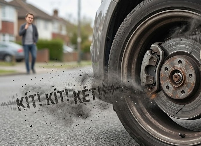 Tại sao má phanh ô tô bị kêu (rít, két két) khi đạp phanh?