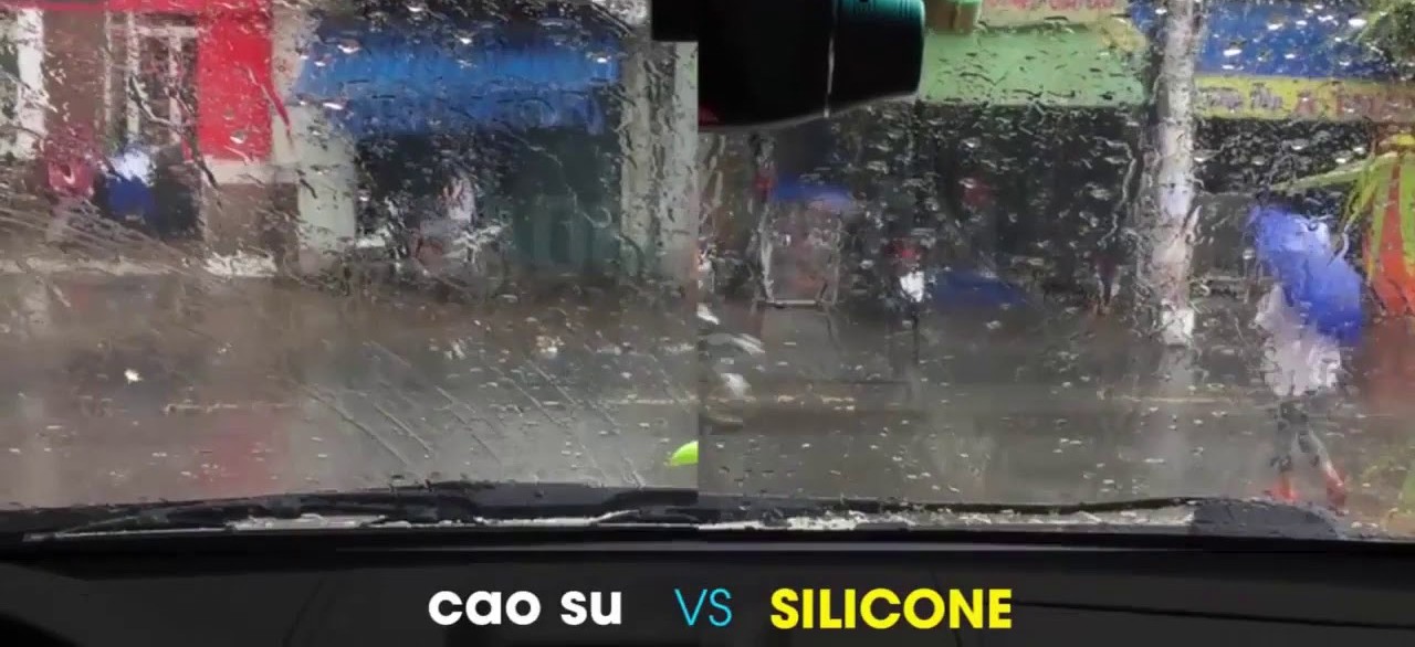 So Sánh Gạt mưa Cao su và Silicon