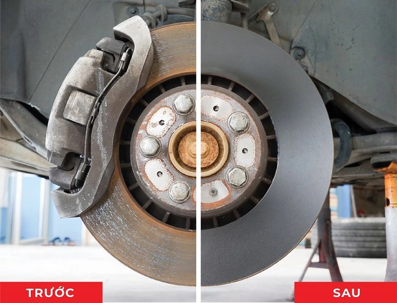 T&aacute;c dụng của việc l&aacute;ng phẳng bề mặt đĩa phanh