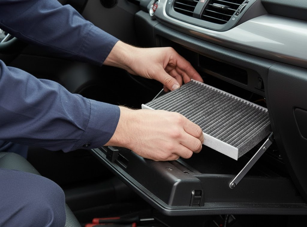 Thay mới Lọc gi&oacute; điều h&ograve;a Than Hoạt T&iacute;nh