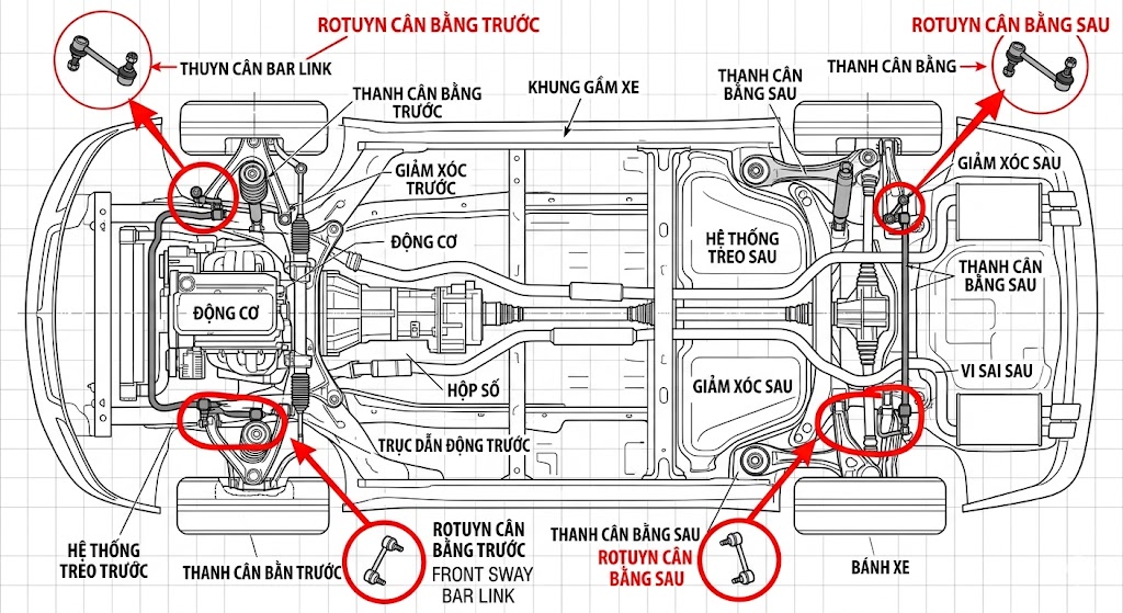 Rotuyn c&acirc;n bằng &ocirc; t&ocirc; l&agrave; g&igrave;?