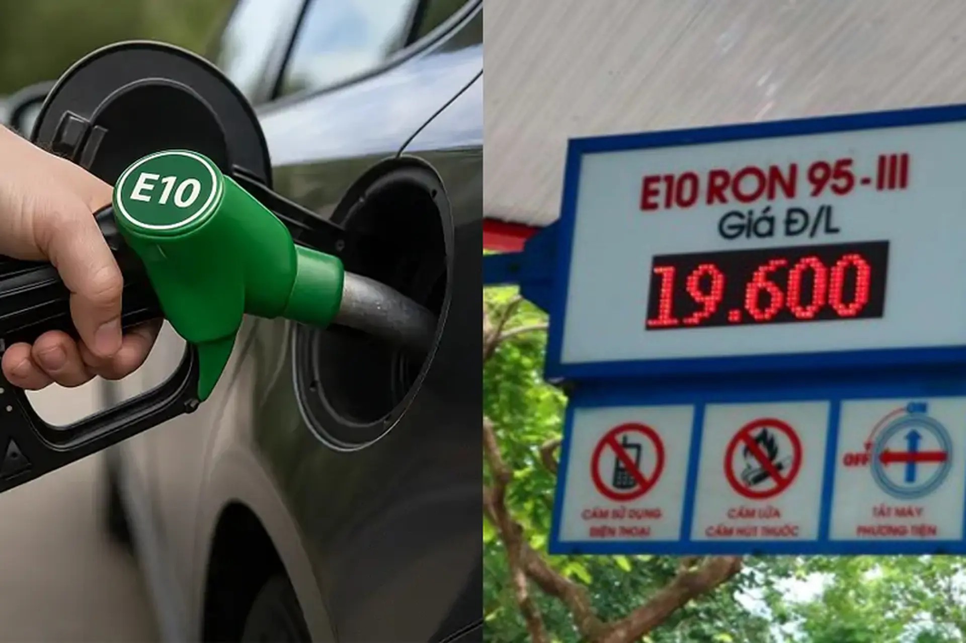 So s&aacute;nh xăng E10 v&agrave; xăng 95