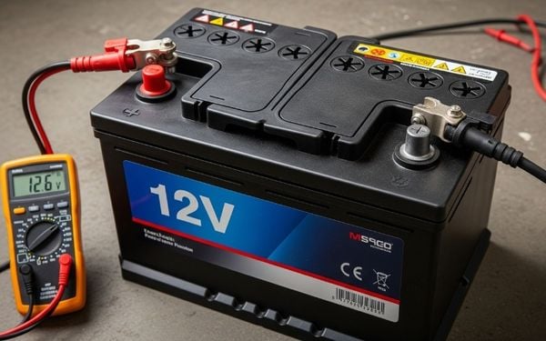 Điện &aacute;p ti&ecirc;u chuẩn của b&igrave;nh ắc quy xe con