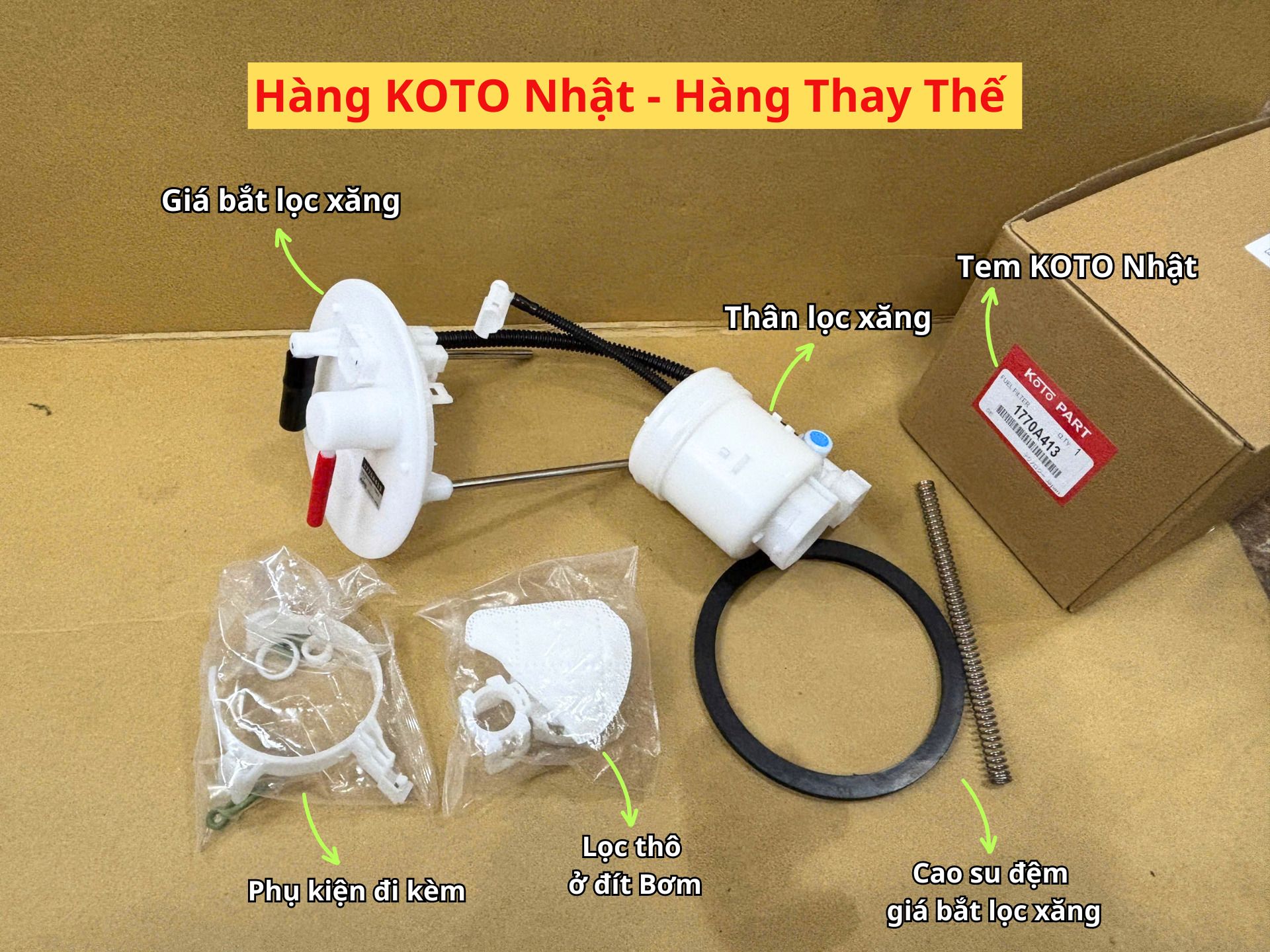 Lọc xăng ô tô giá bao nhiêu?