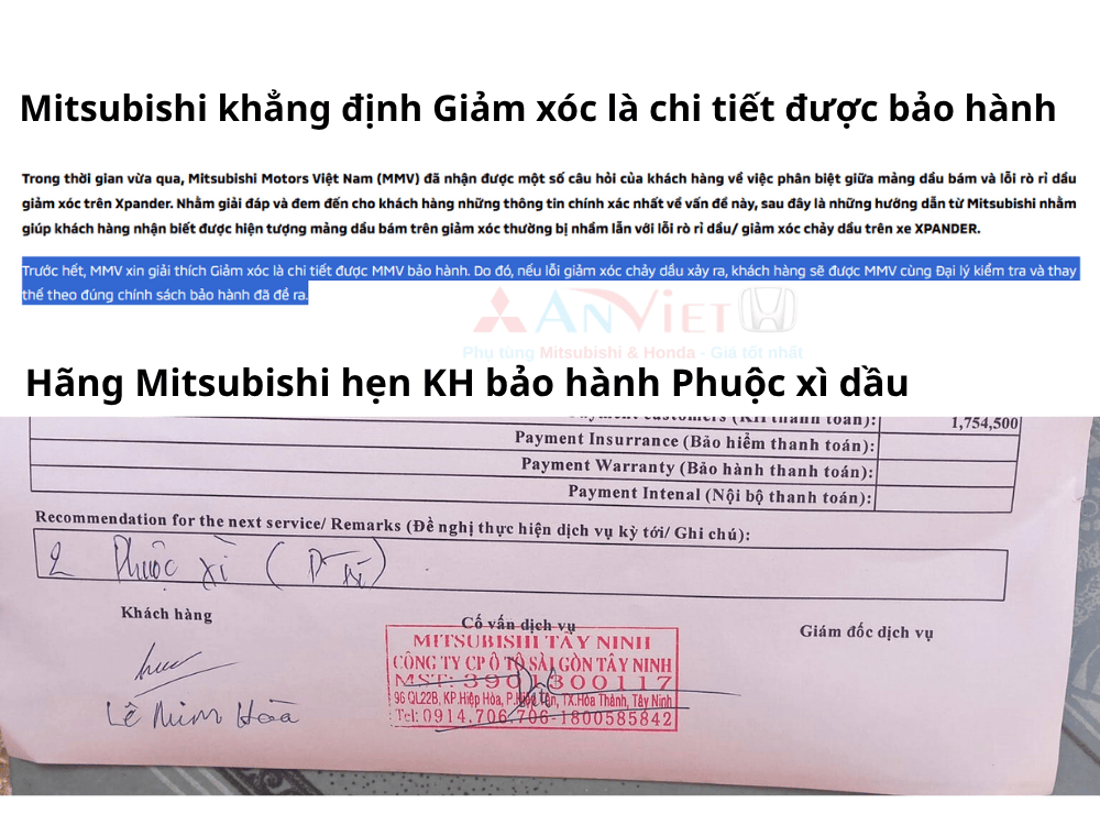Các phương án xử lý lỗi chảy dầu phuộc Xpander
