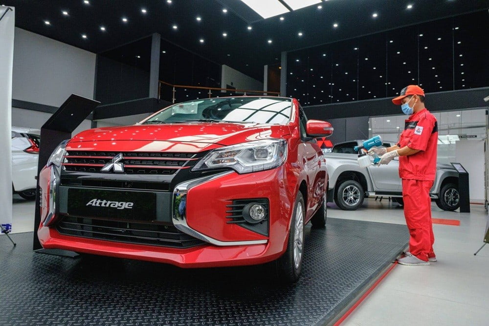 Bảo dưỡng cấp V xe Mitsubishi Attrage