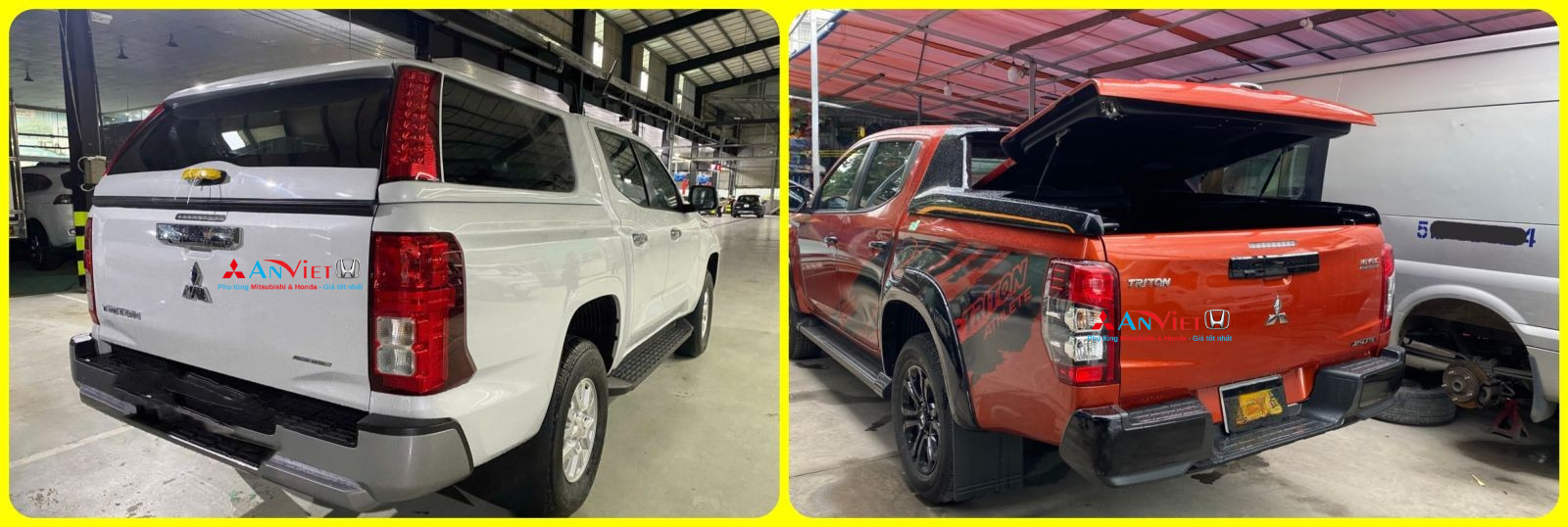 Nắp thùng bán tải xe Triton
