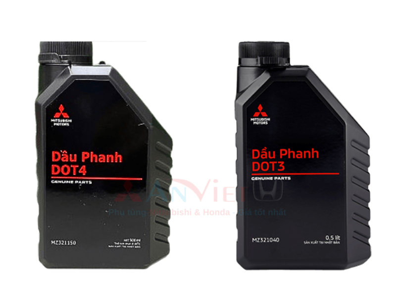 So sánh dầu phanh xe Mitsubishi DOT 3 và DOT 4