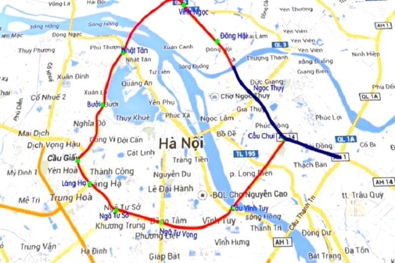 bản đồ Vành đai 3