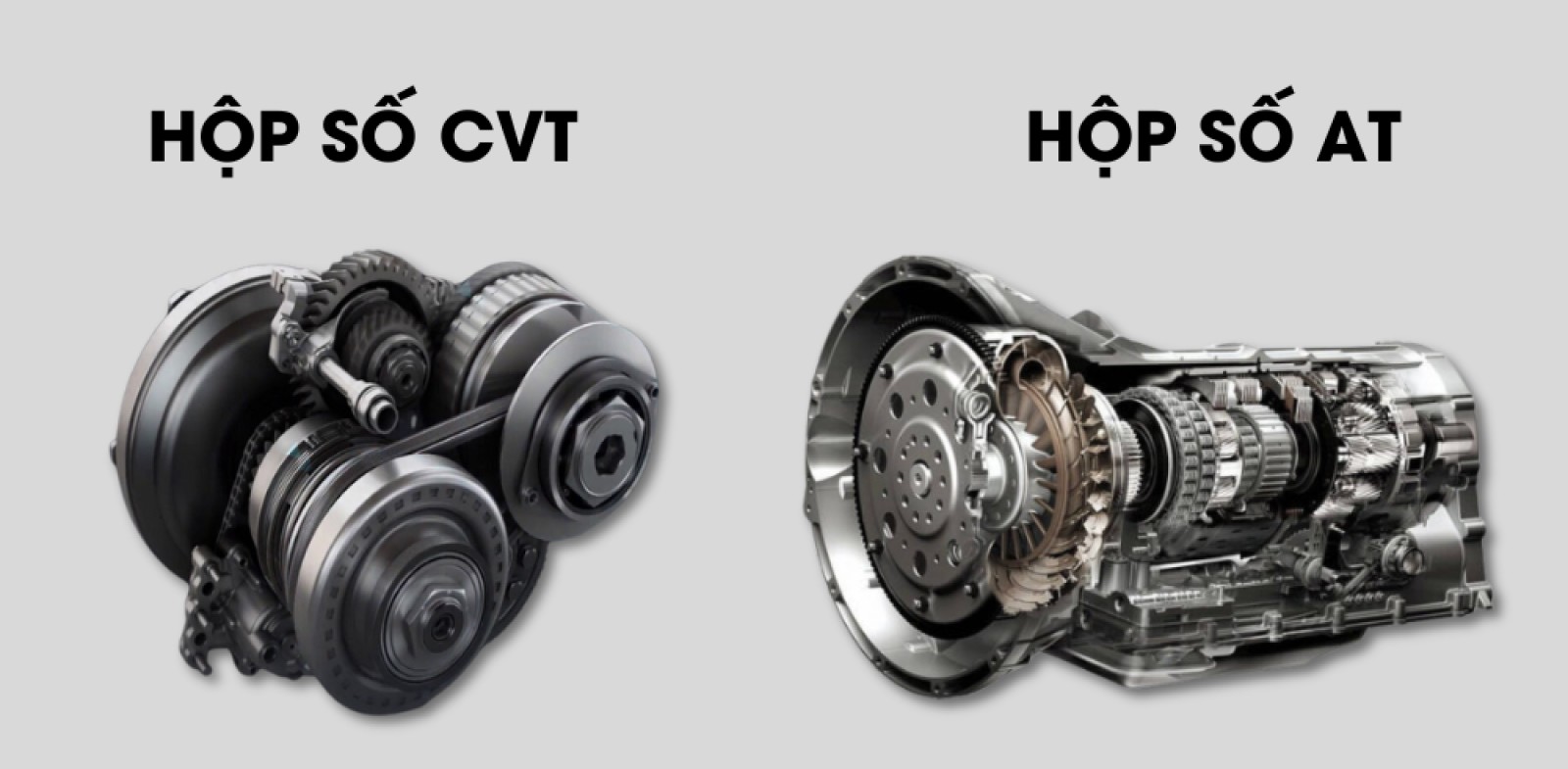So sánh nhanh: Hộp số CVT Mitsubishi vs AT