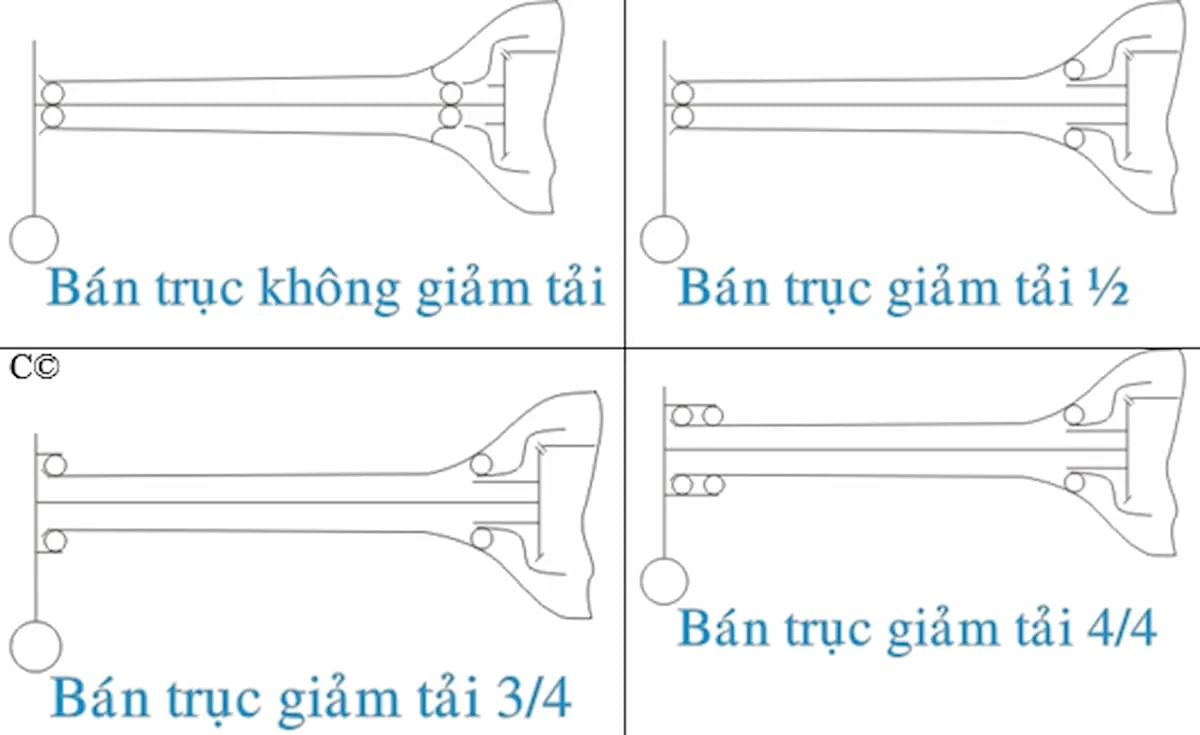 Phân loại bán trục theo khả năng chịu tải