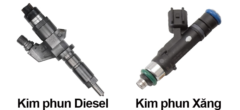 So sánh kim phun xăng và kim phun dầu diesel