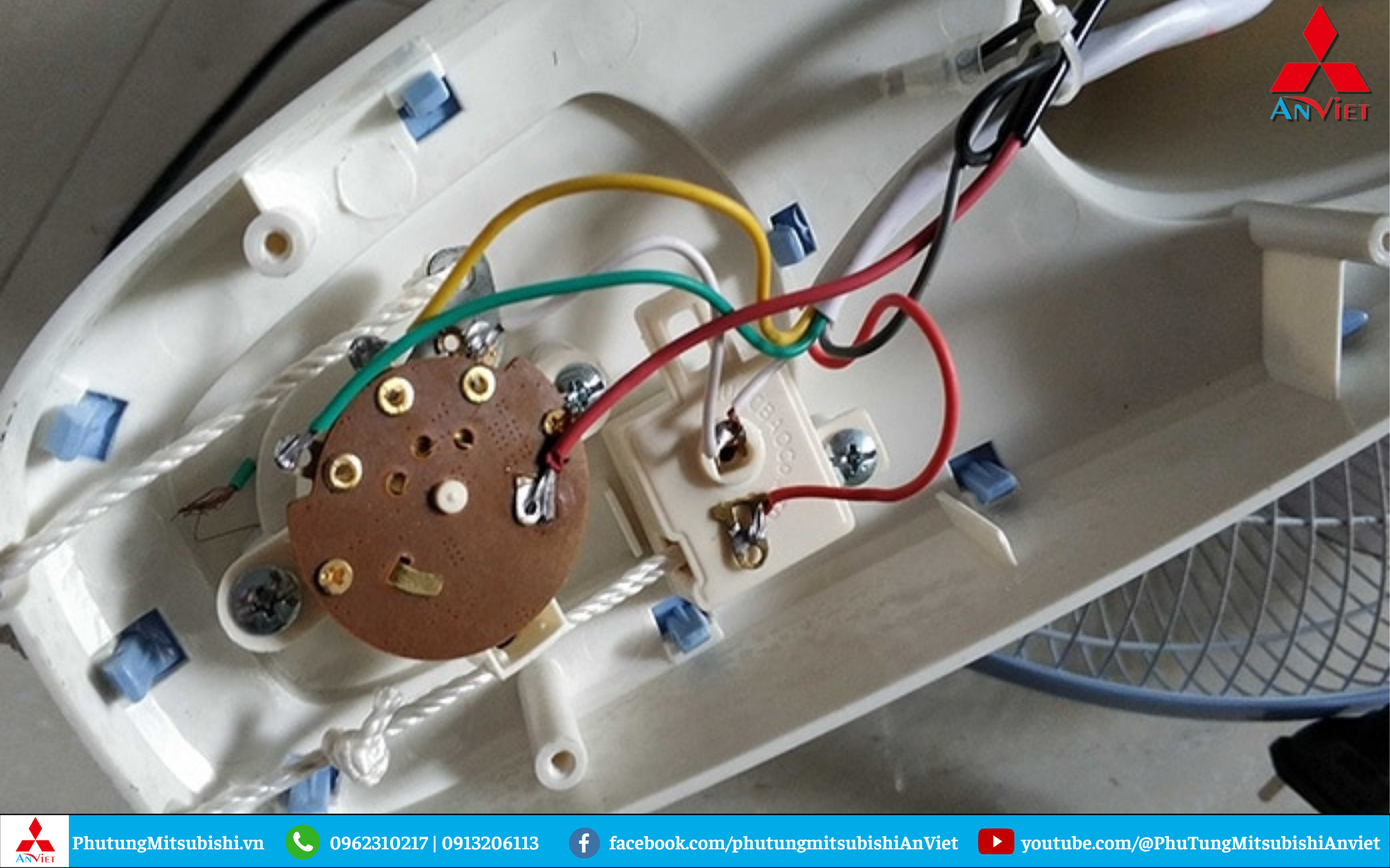Những phụ kiện quạt Mitsubishi LV16 dễ hư hỏng nhất