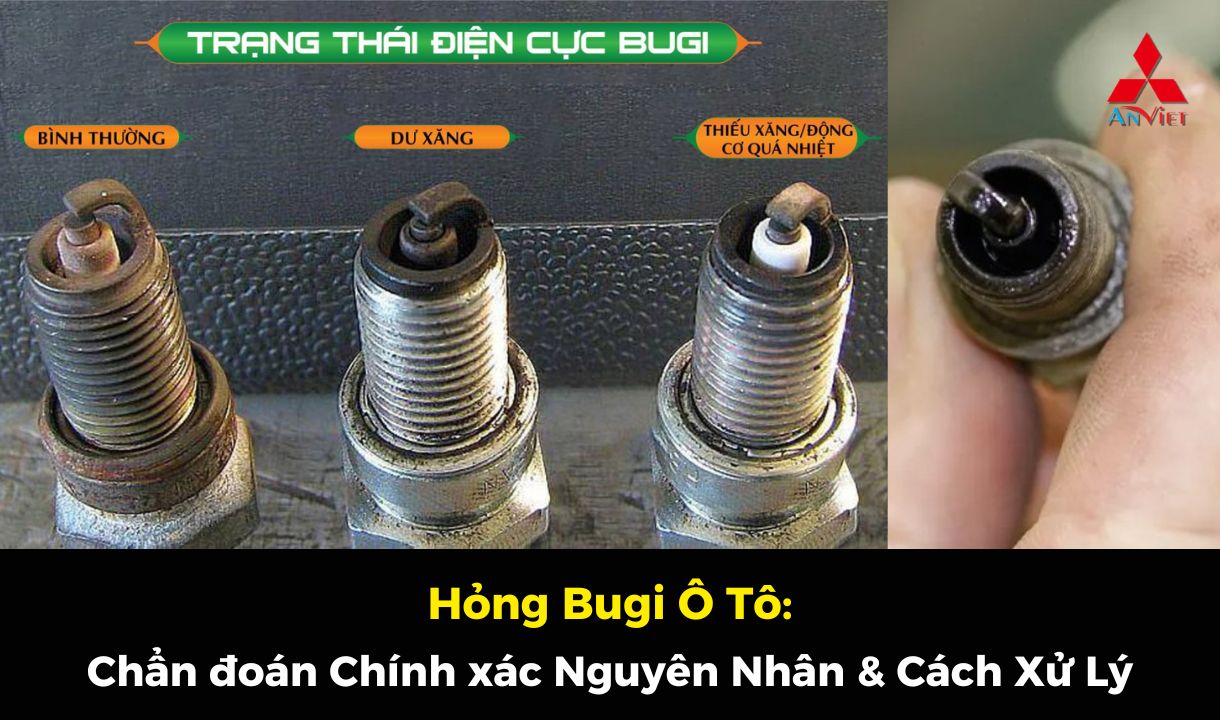 Hỏng Bugi Ô Tô: Hướng Dẫn Chẩn Đoán Chính Xác Nguyên Nhân (Bị Ướt, Muội Than...) Và Cách Xử Lý