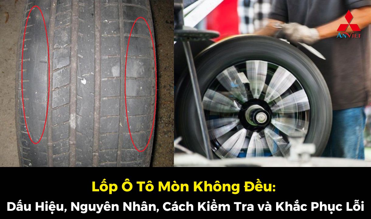 Lốp Ô Tô Mòn Không Đều: Dấu Hiệu, Nguyên Nhân, Cách Kiểm Tra và Khắc Phục Lỗi