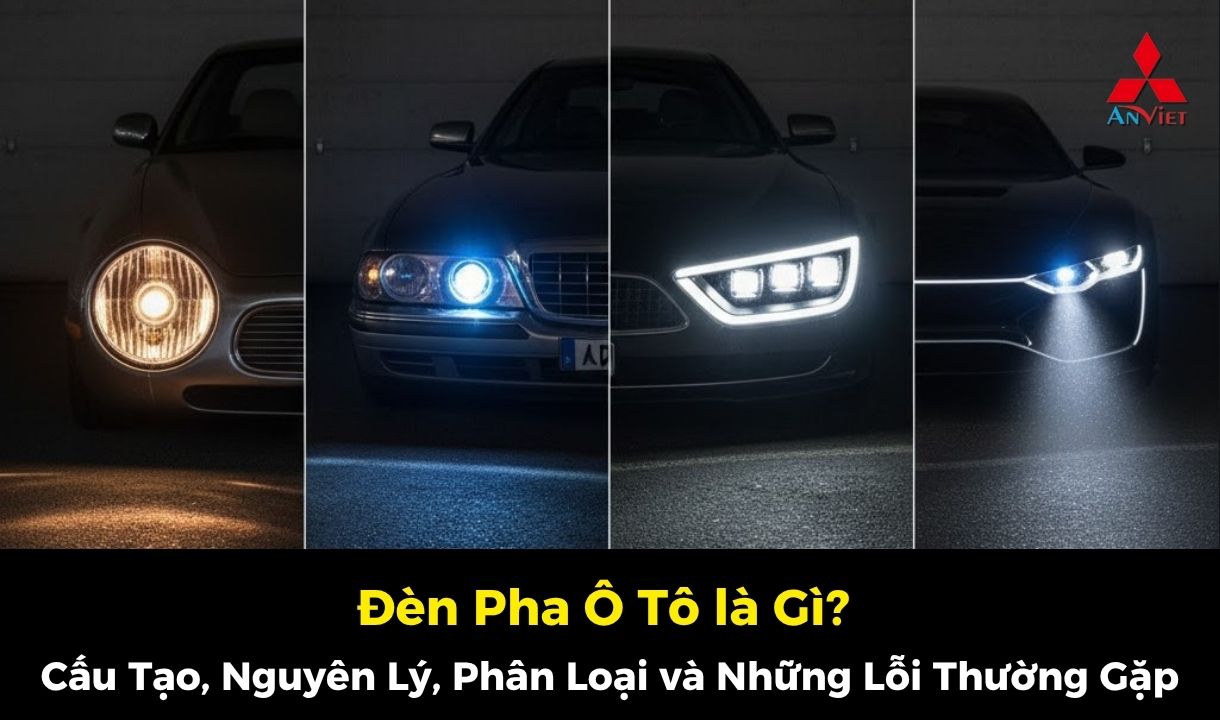 Đèn Pha Ô Tô là Gì? Cấu Tạo, Nguyên Lý, Phân Loại và Những Lỗi Thường Gặp