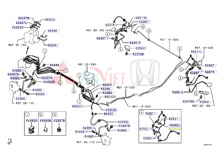 Cảm biến ABS sau xe Mitsubishi Attrage 4670B066