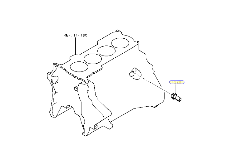 Cảm biến báo áp suất dầu nhớt động cơ xe Mitsubishi Triton MN163743
