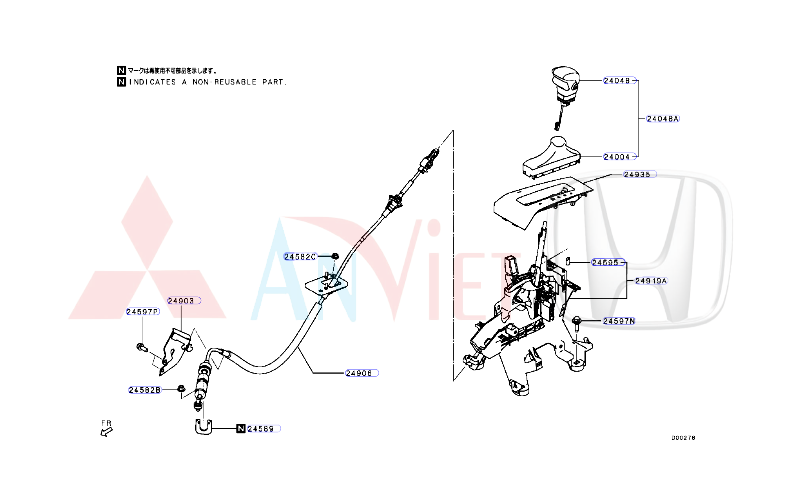 Mặt meca kính hiển thị vị trí số trên cơ cấu cần đi số prnd Mitsubishi Xforce 96940B011P