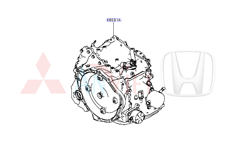 Hộp số Mitsubishi Xforce 31020W080P