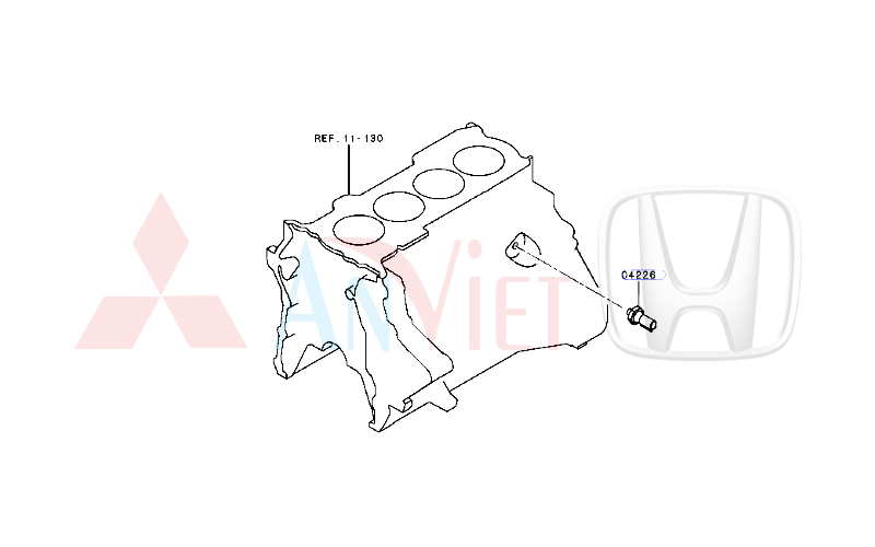 Cảm biến báo áp suất dầu nhớt động cơ xe Mitsubishi Xpander MN163743