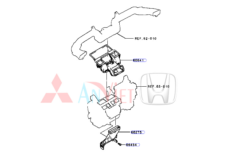 Ống dẫn gió sưởi chân xe Mitsubishi Xpander