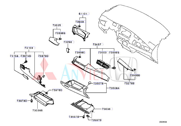 Hộc để đồ, Cốp phụ xe Mitsubishi Xpander