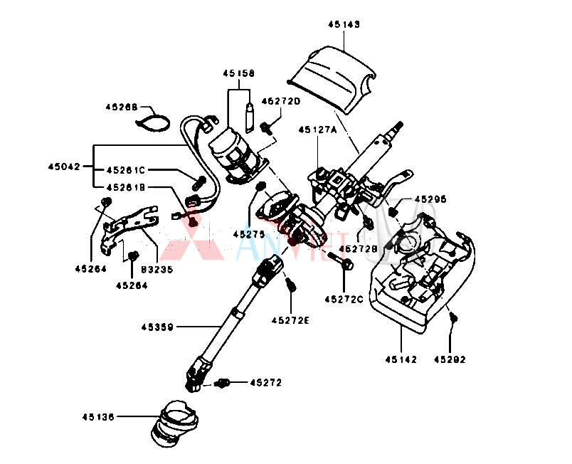 Nhựa Ốp Sau Vô Lăng xe Mitsubishi Xpander