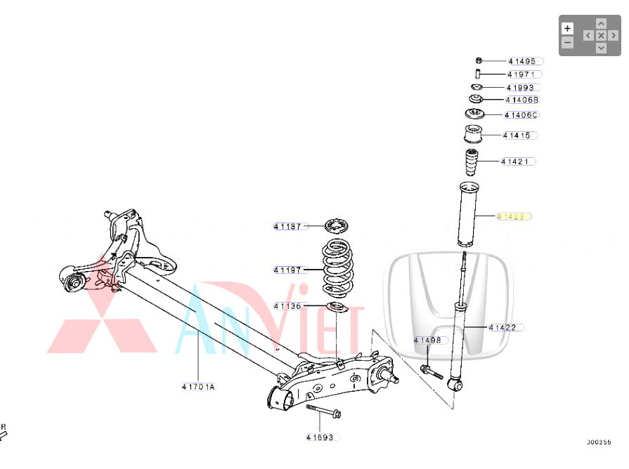 Lò xo giảm xóc sau xe Mitsubishi Xpander